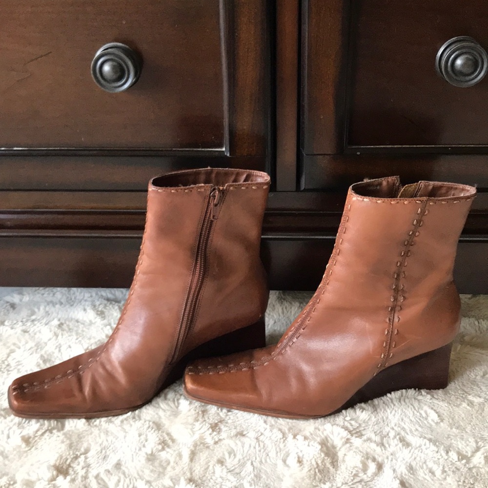 Diba Brown leather boots 6.5 - Picture 2 of 4